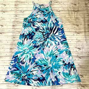 Lilly Pulitzer Womens  Margot Swing Dress Off Tropic Size Extra Small XS Blues